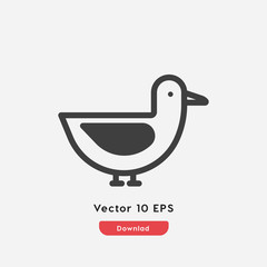 duck icon vector