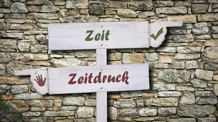 Schild 378 - Zeit