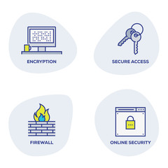 CYBER SECURITY ICON SET