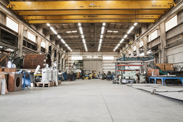 Equipment in machine shop