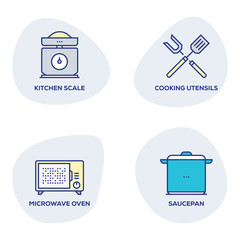 KITCHEN UTENSILS ICON SET