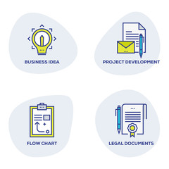PROJECT DEVELOPMENT ICON SET