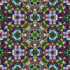Multicolor kaleidoscopic seamless background, abstract texture with many ornaments, modern background, floor kaleidoscope texture pattern, turkisch kaleidoscope floor, indian texture, arab texture