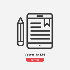 note icon vector