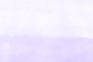 Violet watercolor texture with abstract washes and brush strokes on the white paper background. Digital paper background. © Nastia