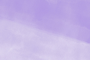 Violet watercolor texture with abstract washes and brush strokes on the white paper background. Digital paper background.