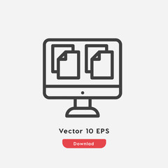 copy files icon vector