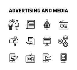Advertising And Media Icons