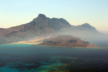 Fototapeta na wymiar Aerial view of the island