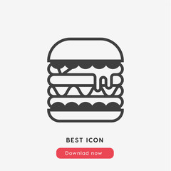 hamburger icon vector