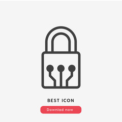 smart lock icon vector