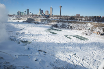 Obraz premium Niagara Falls Winter and frozen day