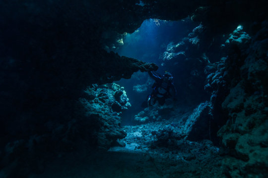 Caves of Claudia Reef at the Red Sea, Egypt