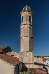 Fototapeta na wymiar Campanile Chiesa Parrochiale dell'Assunta - Florinas (Sassari) - Sardegna