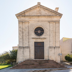 Fototapeta na wymiar Esterno Chiesa del rosario - Florinas (Sassari) - Sardegna