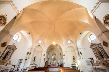 Interno Chiesa Santa, Maria della neve - Flussio (Sassari) - Sardegna