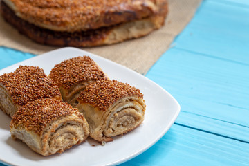 Pastries with Tahini and Sesame / Tahinli Corek 