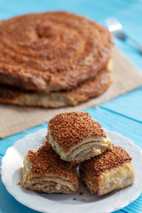Pastries with Tahini and Sesame / Tahinli Corek 