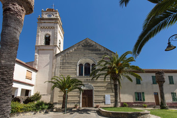 Fototapeta na wymiar Esterno Chiesa Sant'Antonio - Gonnostramatza (Cagliari) - Sardegna