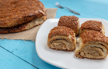 Pastries with Tahini and Sesame / Tahinli Corek 