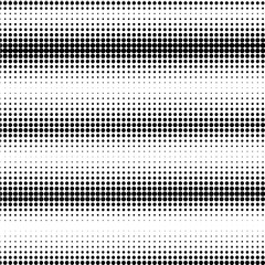 The black dots of different sizes have different density on white. 