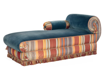 scroll arm sofa chaise longue or day bed