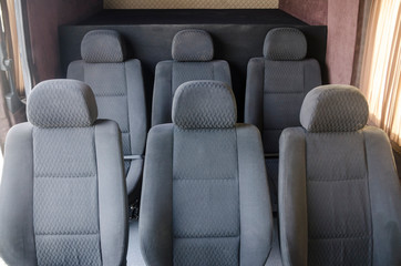 Interiors from the back of the car