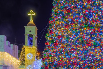 Christmas 2017 in Mary Well square, Nazareth