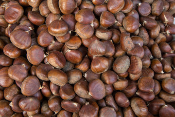 Raw Chestnuts, background