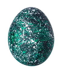 Colorful Easter Egg isolated on white