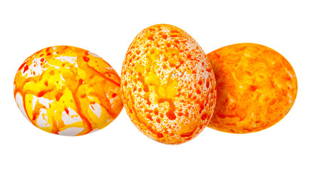 Colorful Easter Egg isolated on white