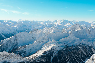 Landscape of Mont Blanc and it's surroundings in the Italian alps