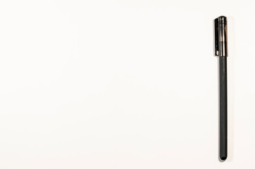 A blank page of an open notebook .