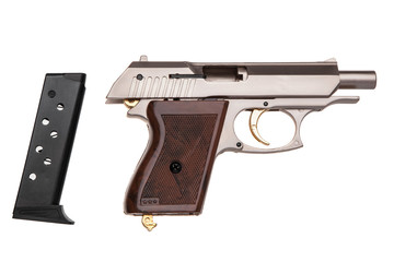 Gun pistol isolated on white background