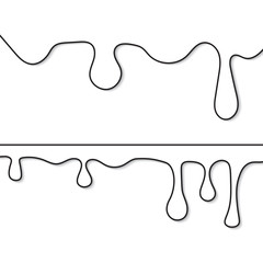 melt drips- vector illustration