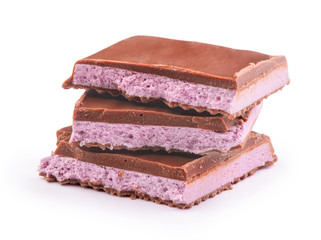 milky chocolate with filling