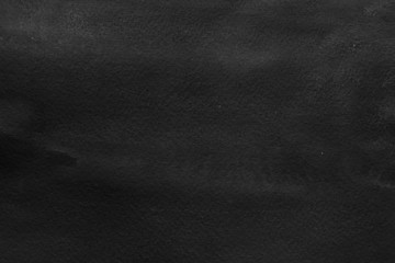 Black watercolor texture with abstract washes and brush strokes on the white paper background. Digital paper background.