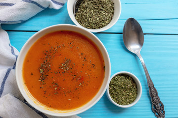 Turkish traditional tarhana soup