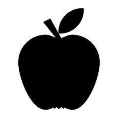 Apple icon in trendy flat style isolated in the white background
