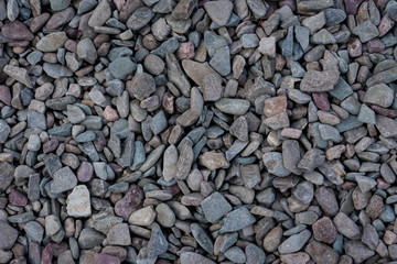 Close up of Gravel from Red and Gray Stones
