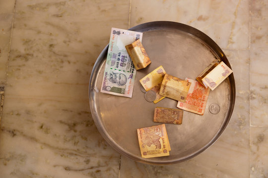 Indian Money in a Dish