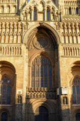 Fototapeta na wymiar Lincoln Cathedral Ancient religious building in the English county of Lincolnshire,UK.