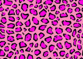 Geometric Leopard pattern design, vector illustration background. wildlife fur skin design illustration