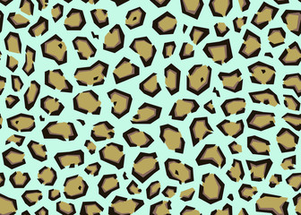Geometric Leopard pattern design, vector illustration background. wildlife fur skin design illustration