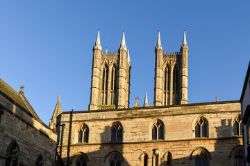 Fototapeta premium Lincoln Cathedral Ancient religious building in the English county of Lincolnshire,UK.