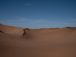 Fototapeta na wymiar Sanddünen Sahara Wüste in Marokko
