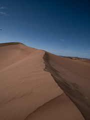 Sanddünen in Sahara Wüste Marokko