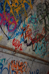 Obraz na płótnie Canvas graffiti wall architecture texture urban grunge