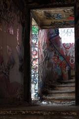 Fototapeta na wymiar graffiti wall architecture texture urban grunge