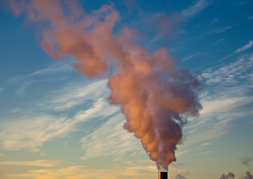 Steam from Smokestack